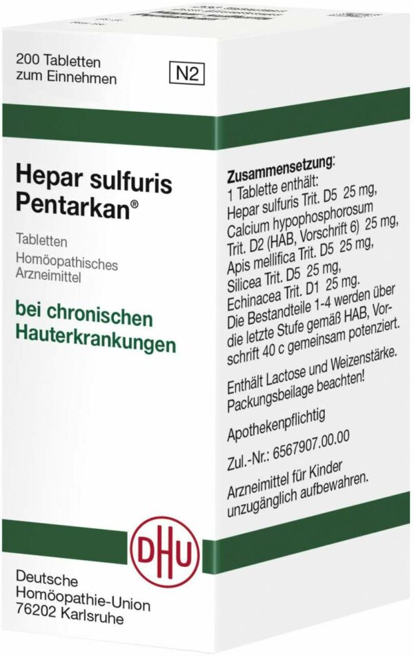 Hepar Sulfuris Pentarkan Tabletten