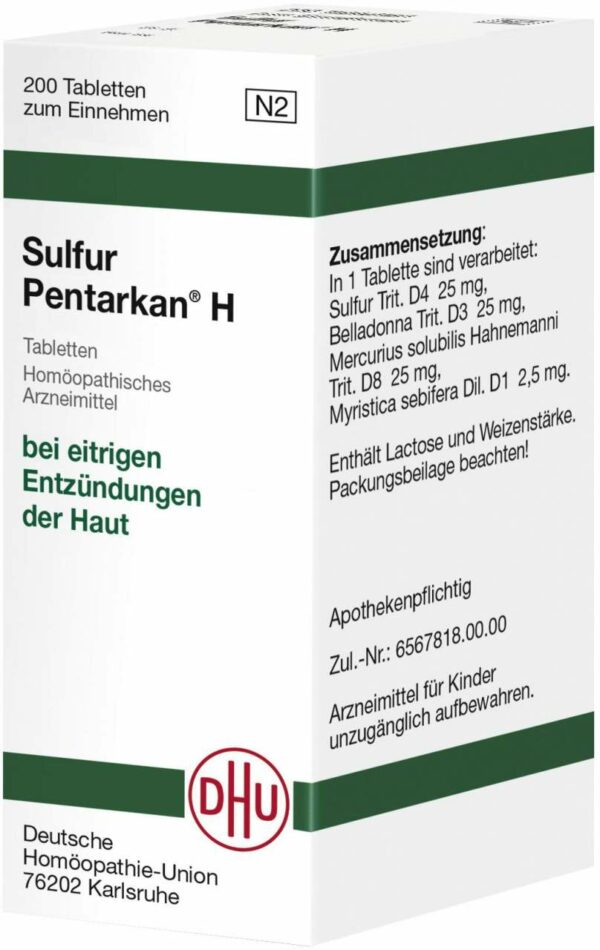 Sulfur Pentarkan H Tabletten
