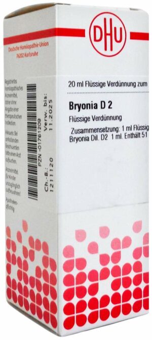 Bryonia D 2 20 ml Dilution