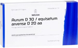 Weleda Aurum D 30 Equisetum Arvense D 20 Aa 8 X 1 ml Ampullen