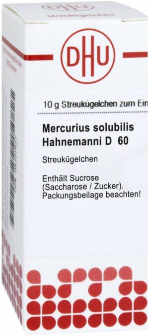 Mercurius Solubilis Hahnemanni D 60 Globuli 10 G