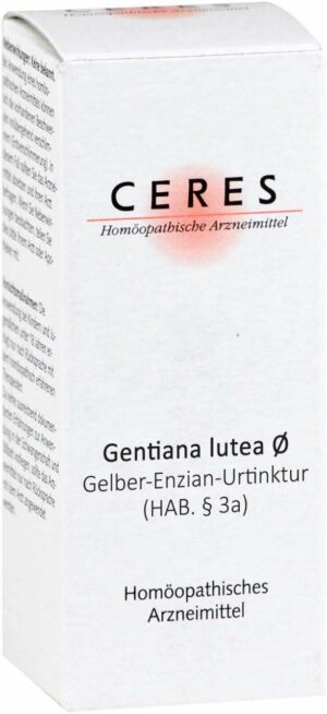 Ceres Gentiana Lutea Urtinktur 20 ml