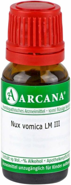 Nux Vomica Lm 3 Dilution              10 ml