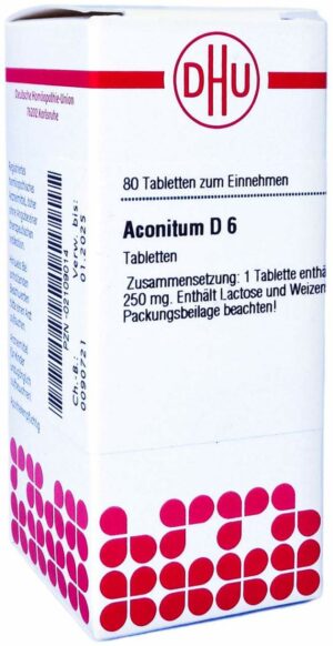 Aconitum D6 80 Tabletten