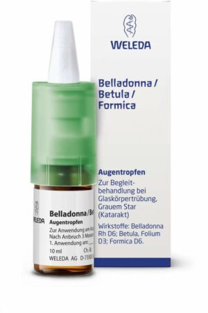 Weleda Belladonna Betula Formica 10 ml Augentropfen