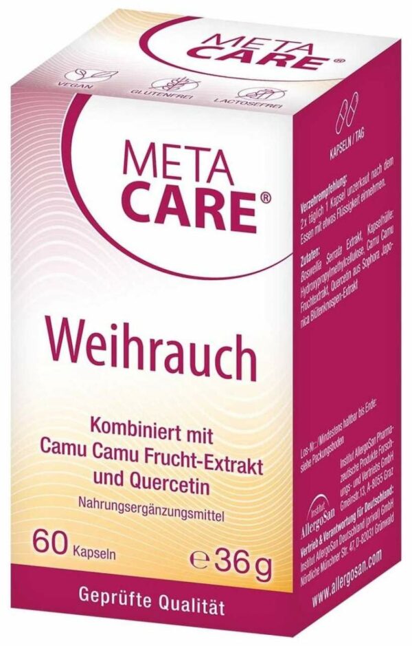 Meta Care Weihrauch 60 Kapseln