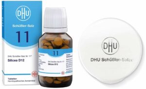 Biochemie DHU 11 Silicea D12 200 Tabletten + gratis Tablettendose 1 Stück